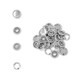 9.5mm Silver Jersey Snap Poppers
